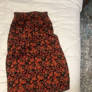 Gap floral midi skirt